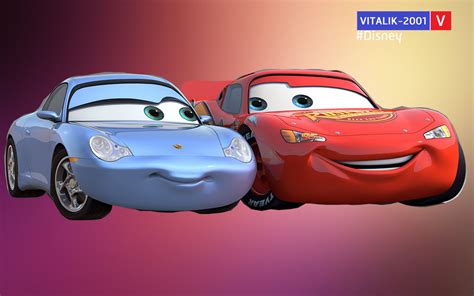 Cars. Lightning McQueen and Sally (Photoshop) by Vitalik-2001 on DeviantArt