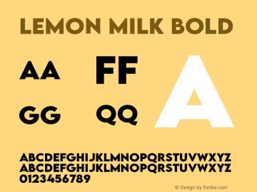 LEMON MILK Font,LEMON MILK Bold Font,LEMONMILK-Bold Font|LEMON MILK ...