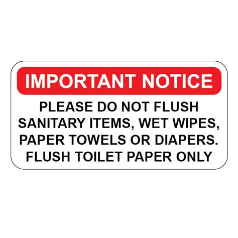 Free Printable Do Not Flush Toilet Paper Signs - Get What You Need For Free