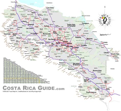 Printable Map Costa Rica - Printable Blank World