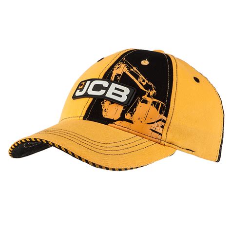 Kids Black Yellow cap | JCB Merchandise