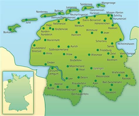 Ostfriesland Karte | Karte