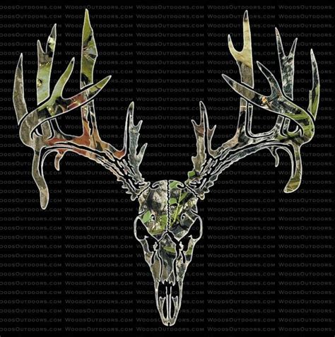 135+ Deer Skull Decal