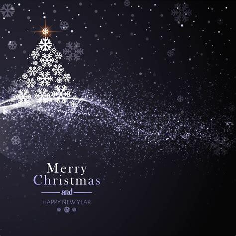 Beautiful merry christmas card with tree background 264587 Vector Art at Vecteezy