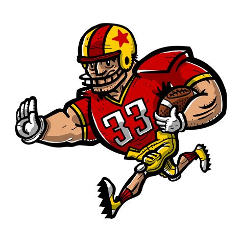 Football Player Cartoon 550297 Vector Art at Vecteezy