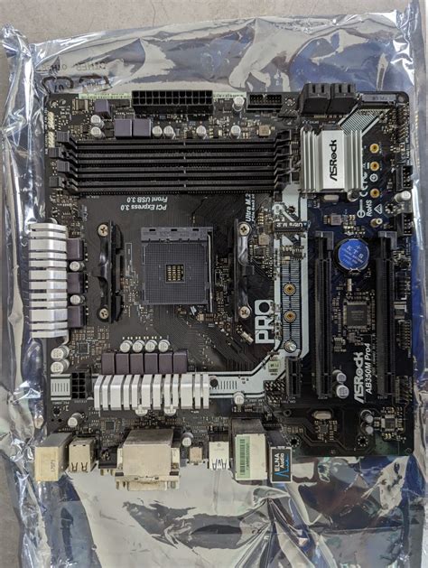 Asrock AB350M pro4 motherboard for AMD Ryzen CPUs, Computers & Tech, Parts & Accessories ...