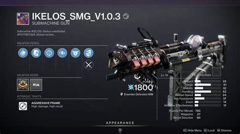 Destiny 2 IKELOS SMG v1.0.3: God Rolls and How to get