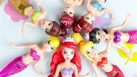 Ariel Little Mermaid Sisters Dolls Disney Princess Toys - YouTube