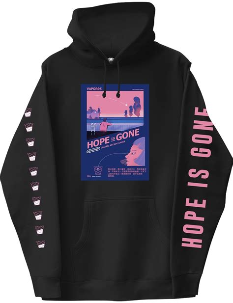 Hope Is Gone Long Sleeve Graphic Hoodie - Black / M | Graphic hoodies, Hoodie design, Hoodie designs