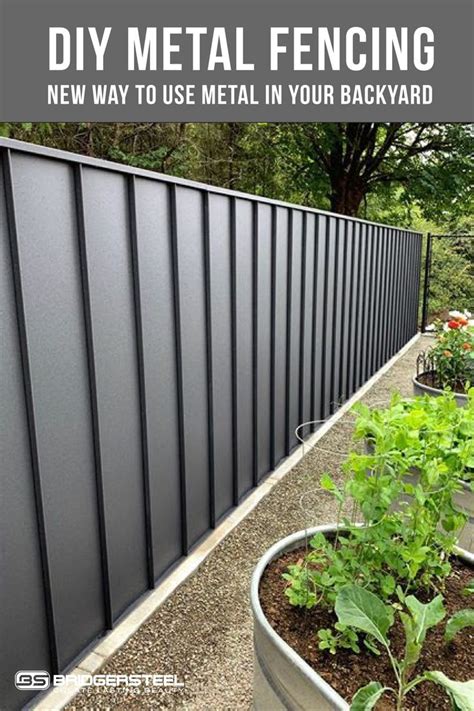 DIY Metal Fencing - Update Your Backyard with Metal | Backyard fences, Metal garden fencing, Diy ...