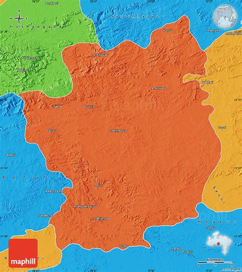 Political Map of Chhindwara