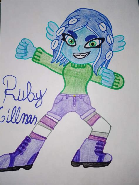 My Drawing of Ruby Gillman Octoling version | Splatoon Amino