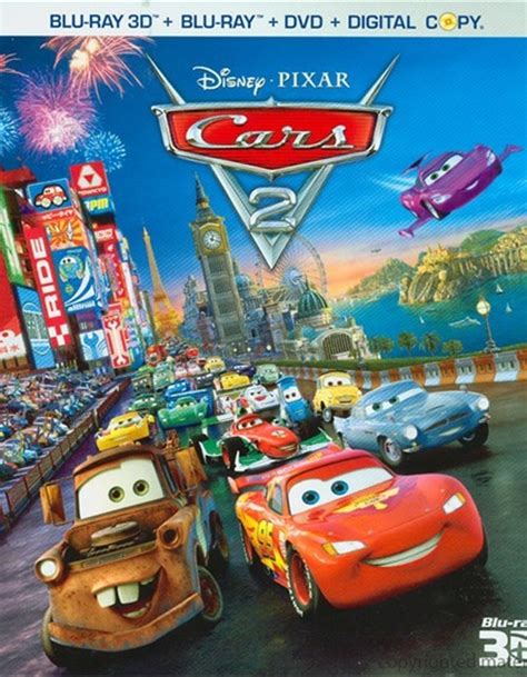 Cars 2 (Blu-ray 3D + Blu-ray + DVD + Digital Copy) (Blu-ray 2011) | DVD ...