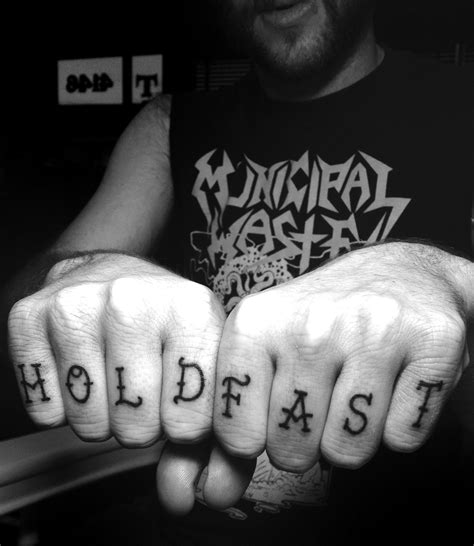 #HoldFast #knuckle #hand #tattoos contact ma*****@***** | Knuckle ...