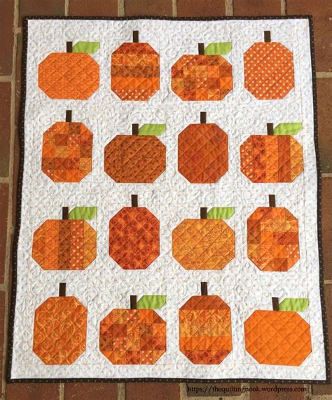 Mini Pumpkins Quilt Parade | A Quilting Life | Fall quilt patterns ...