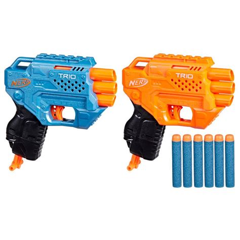 Nerf Elite 2.0 Trio Combo Pack Includes 2 Trio Nerf Blasters and 6 Nerf ...