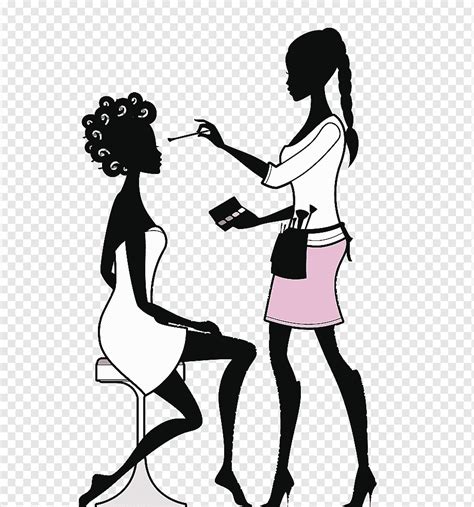 Putting On Makeup Clip Art Black And White