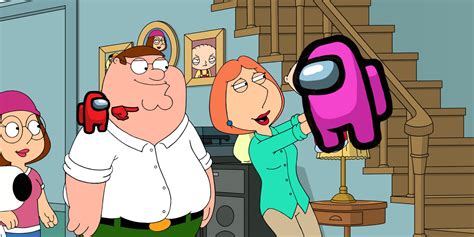 Family Guy Characters Become Among Us Crewmates In Crossover Art