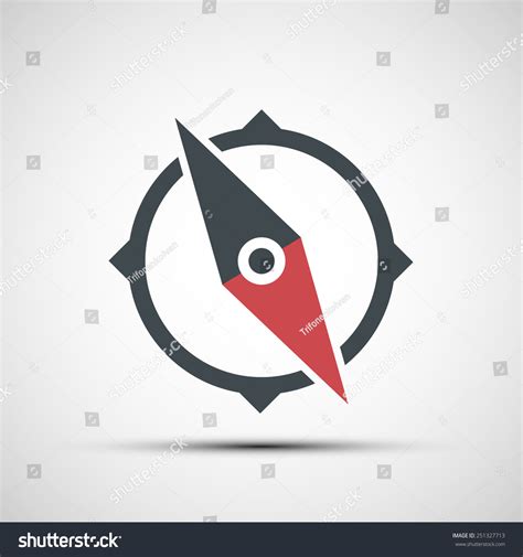 Vector Compass Icon Stock Vector (Royalty Free) 251327713 | Shutterstock