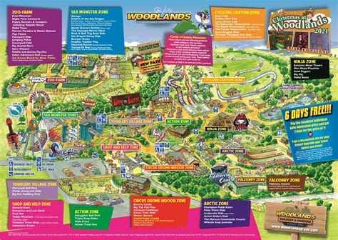 Woodlands Theme Park Map