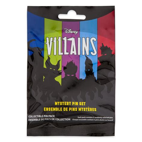 Mickey Mouse Icon Disney Villains Mystery Pin Blind Pack – 5-Pc. – Limited Release now out – Dis ...