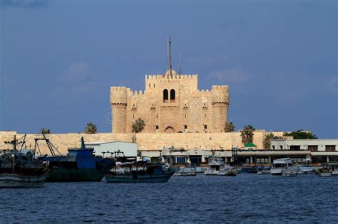 Citadel of Alexandria in Egypt Stock Image - Image of kait, citadel ...