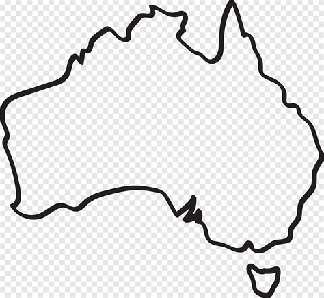 Australia Map Drawing, Australia, white, text png | PNGEgg