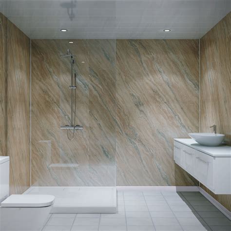 Bathroom wall panels visualiser sandstone | Bathroom tile designs ...