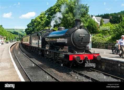 LNER Q6 0-8-0 No. 63395 steam locomotive at Grosmont Station on the NYMR, Yorkshire, England, UK ...