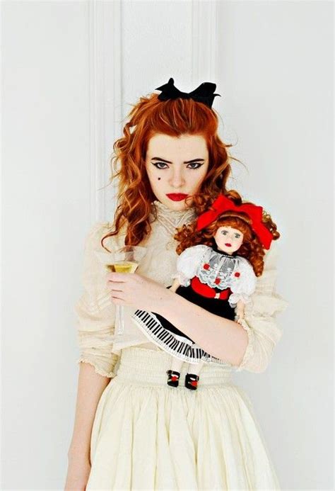 Girl and doll! | Human doll, Red head halloween costumes, Baby jane