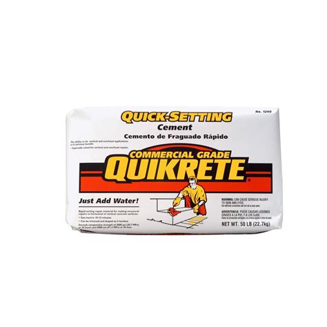 Quikrete 50 lb. Quick-Setting Cement-124050 - The Home Depot