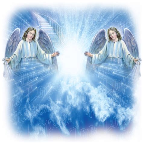 Download Heavenly Angels In White Robes Wallpaper | Wallpapers.com