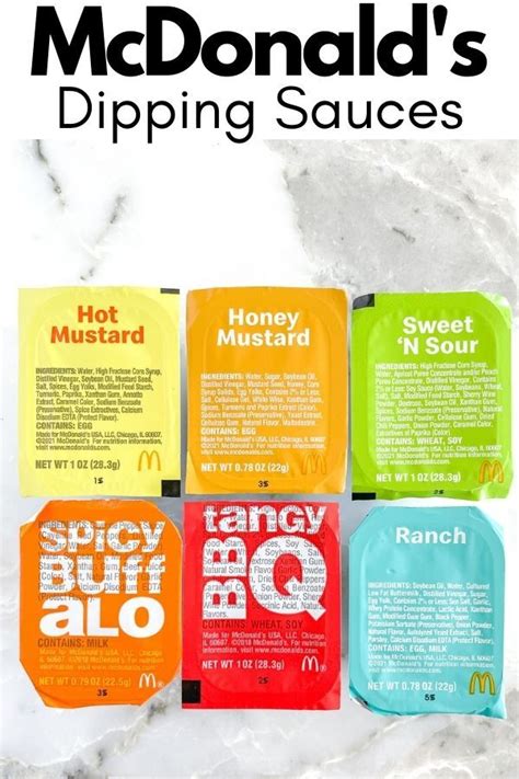 McDonald's Dipping Sauces | Recipe | Mcdonalds bbq sauce recipe ...