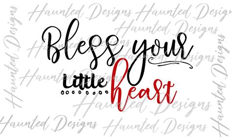 Bless Your Heart Southern Quote PNG Craft Clip Art Design - Etsy