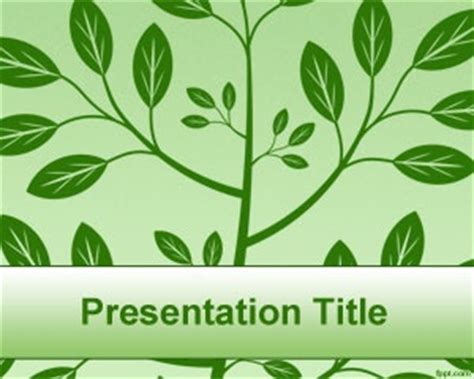 Green Tree PowerPoint Template | Free Powerpoint Templates | Powerpoint templates, Powerpoint ...