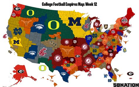 College Football Empires Map: Texas is suddenly top 5 - SBNation.com