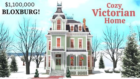 Bloxburg - Cozy New England Victorian Home | Tour and Speedbuild Part 1 - YouTube