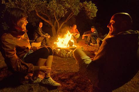 Campfire Storytelling Camping Night Stock Photos, Pictures & Royalty-Free Images - iStock