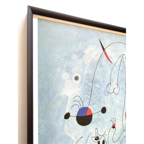 Joan Miro Fundacio Vintage 1993 Lithograph Print Framed Centennial Exhibition Poster " Woman and ...