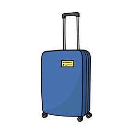 Blue Suitcase clipart