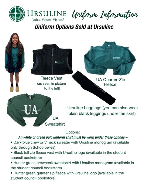 Uniforms - Ursuline Academy