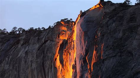 Sun sets waterfall ablaze in Yosemite ‘firefall’ - Bangladesh Post