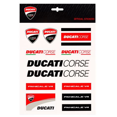 2019 Ducati Corse Racing MotoGP Large Sticker Sheet Decals Official Merchandise | eBay