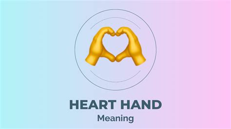 What does Hand Heart emoji mean in social media and how to use it ...