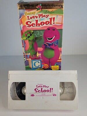 BARNEY LET’S PLAY School! VHS Video Tape Classic Collection Sing-Along ...