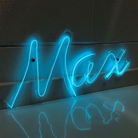 Personalised Neon Sign Handmade Neon EL Wire Art Neon Wall | Etsy