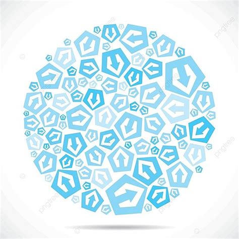 Blue Small Arrow Icon Design Stock Vector Banner Fun Geometric Vector, Banner, Fun, Geometric ...