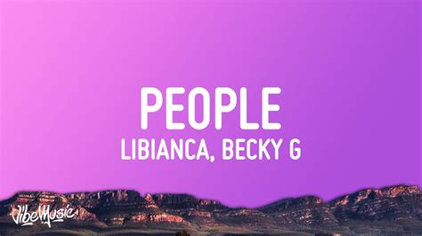 Libianca - People (Lyrics) ft. Becky G - YouTube Music