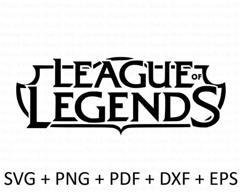 League Of Legends Logo Black And White