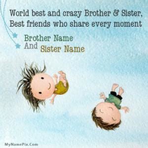 Brother And Sister Images With Name